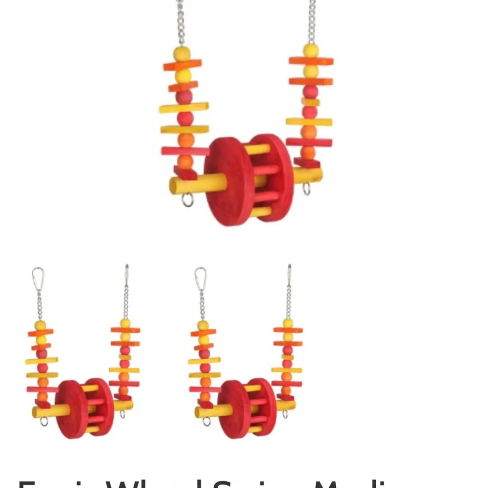 Colorful Bird Toy with Bell by Moriank